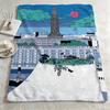 artist CCosmo Danchin Hamardd Throw Warm Soft Flannel Blanket Multiuse for Sofa Bed Camping Travel Nap