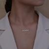BELLA BOX Best-selling Popular Micro-set Zirconium Love Letter Necklace For Collarbone - Versatile Jewelry For Women