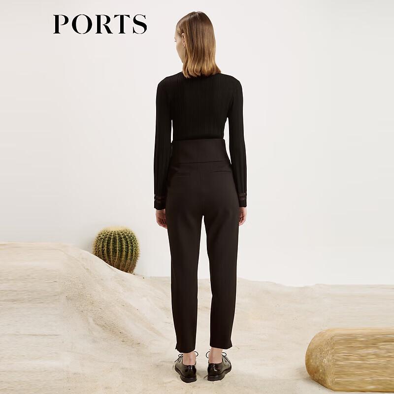 Ports Women's High-Waisted Elastic Ankle Pants
