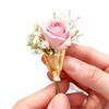 Silver Wearable Flower Bouquet Clip Zinc Zinc Alloy Gold Brooch Personality Flower Brooch  Gift