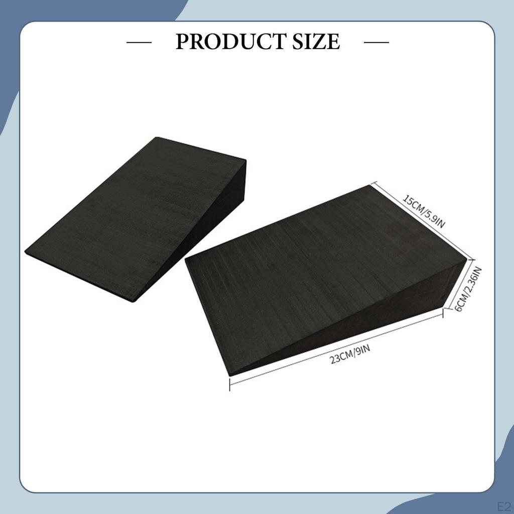 2 Pieces Squat Wedge Block Slant Board Calf Stretcher for Strength
