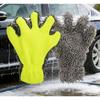 1Pc Five Finger Car Wash Glove Microfiber - Plush Waterproof Cleaning Mitt For Wheel Hub  Auto Detailing