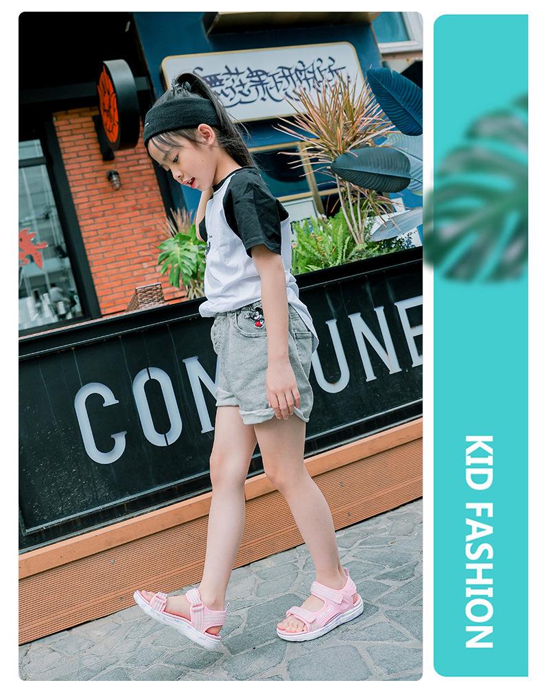 Sommarsandaler för flickor - Nyheter: Mjuk Sula, Halkfria Sport- & Prinsessmodeller för Barn, Öppen Tå Strandskor