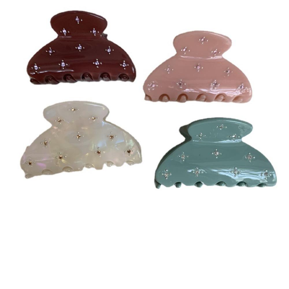 Acetic Acid Hair Accessory Semicircle Hair Clip Girls Hair Claw Headwear Korean Style Shark Clip