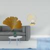 Elegant Ginkgo Iron Wall Sculpture Decorative Figurine for Living Room Office Hotel Dining