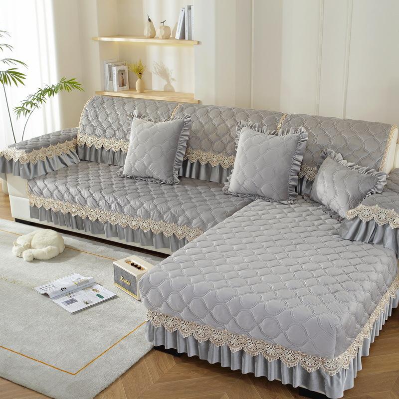 

Winter Festive Sofa Cushion Cover Non-Slip Wedding Plush Big Red Household Fabric Simple Modern Living Room Universal 70*70cm