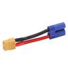 RC Connector Bendable Soft Silicone Cable XT60 Female To EC5 Male Connector Cable for RC Car