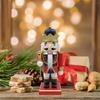 1PC 23cm Wood Christmas Nutcrackers Ornament Decorations Gift Walnuts King Soldiers Puppet Doll Decorations