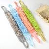 Bath Towel Fine Mesh Bath Sponge 2 in 1 Gentle Exfoliating Loofah Breathable Circular Acupoint Massage Design Bath Towel
