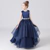 Long Piano Junior High School Junior Elegant Concert [LIANFOR] Children's Dress, Children's Dress, Recital, Formal, Children's Dress, Student, Dress,