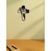 11.8 Inch Metal Cross Wall Decor Jesus Christian Religious Art for Home Indoor Outdoor Garden Hanging Faith Gift Easter Rustic Spiritual