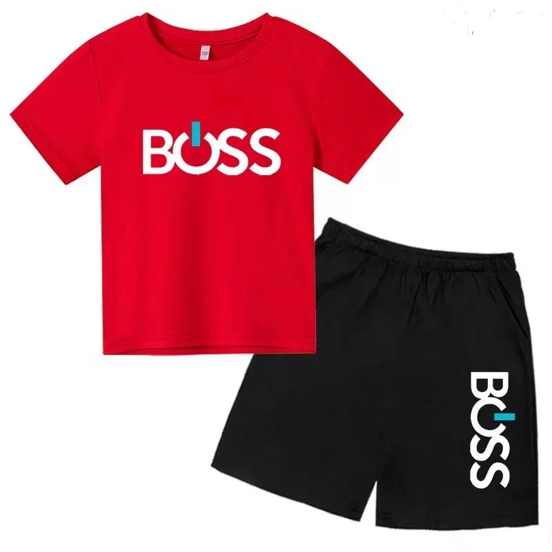 Summer Kids Clothes Boys/Girls Preschool Brand T-shirt Short Sleeved Top+Shorts Party Travel Sports Sunshine Charming Casual Set