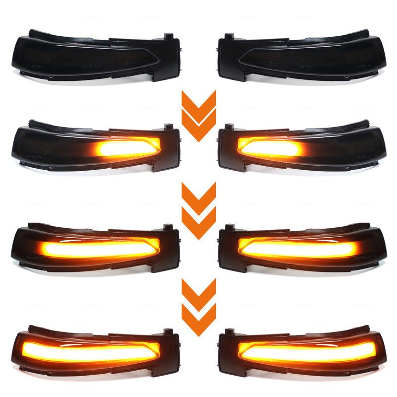 

Sequential Turn Signal Flowing Light for Dongfeng Peugeot 508, Citroën C-Quatre, C4L, DS5 Rearview Mirrors. Aviation Aluminum