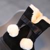 New Little Girls' Plush and Warm Princess Baby Children's Snow Boots and Big Children's Cotton Shoes