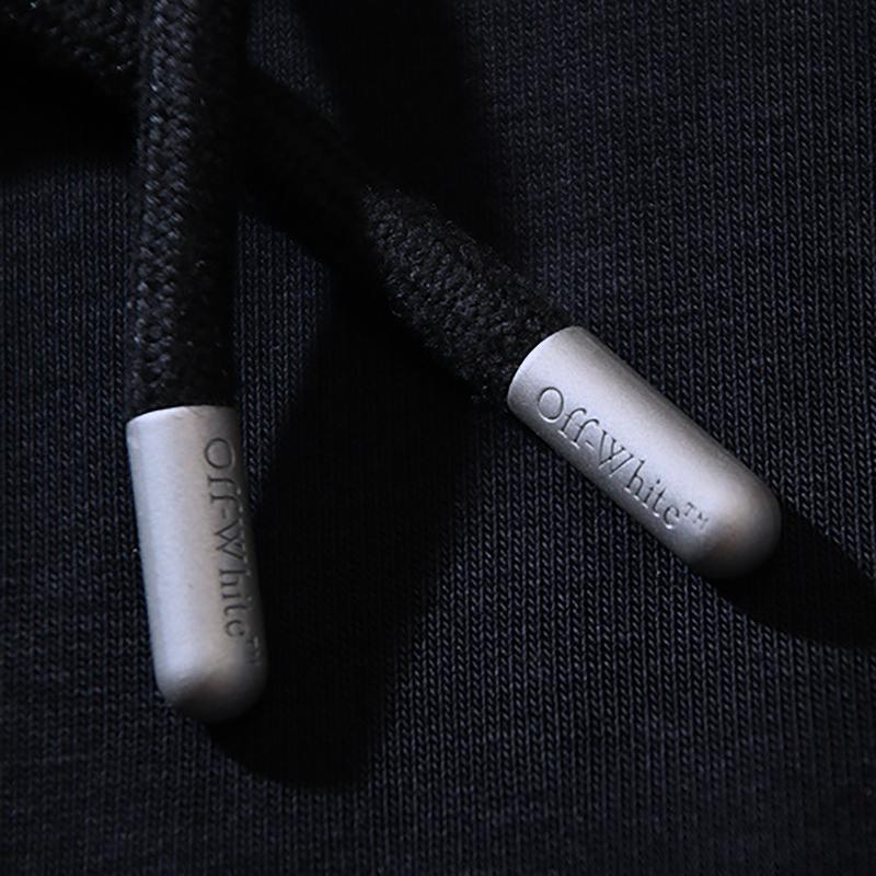 1248 Off-White 2025 Herbst und Winter Neu Geldschein Buchstaben Pfeil Print Muster Kapuzenpullover für Männer und Frauen