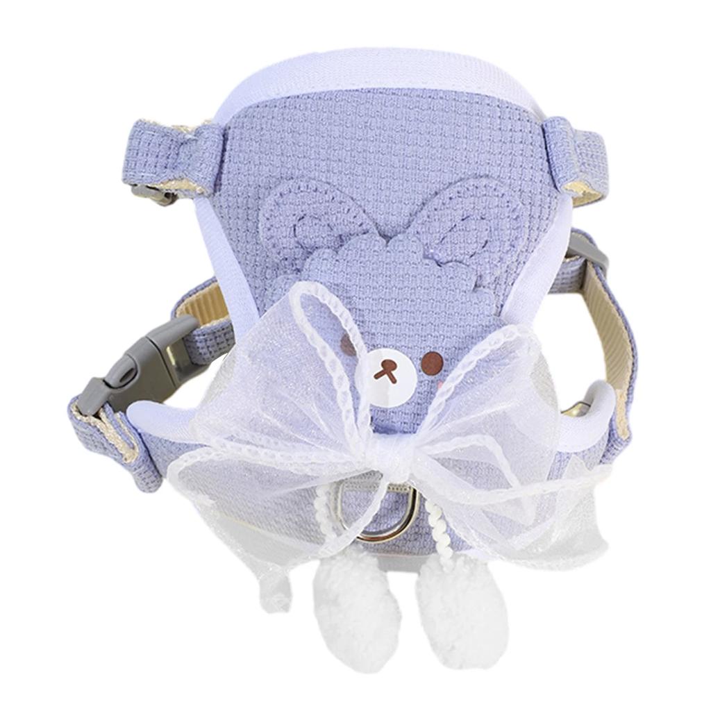Cute Bow Pet Harness Undershirt Style Pet Leash Adjustable Leash Pets Harness for Small Dog Cat Supplies For Outdoor