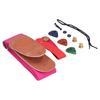 Guitar Strap Neck Belt Celluloid Picks with Install Parts Stringed Instrument AccessoriesPink