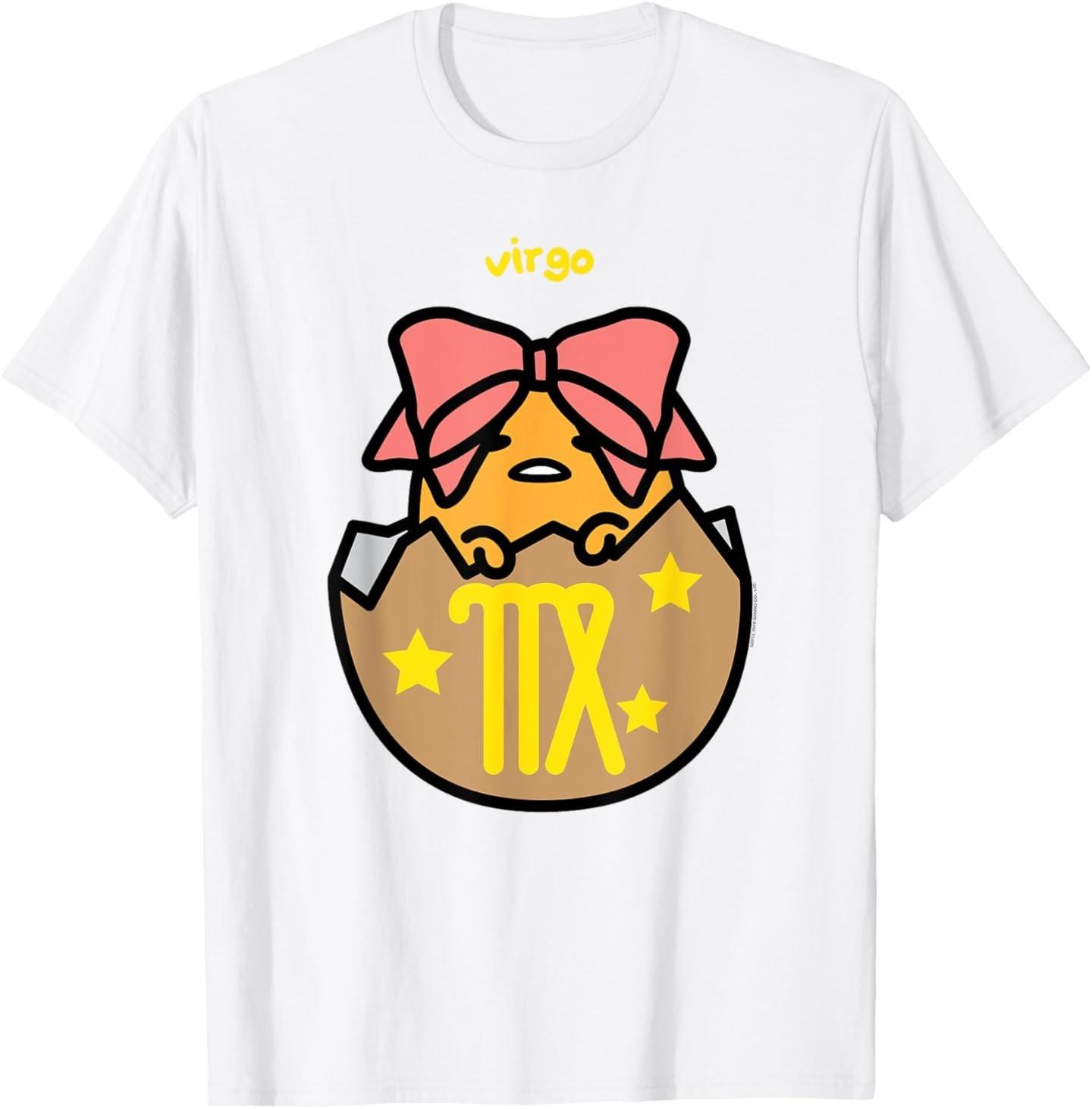Gudetama Zodiac Virgo Tee Shirt T-Shirt Mens Womens Tees Top S