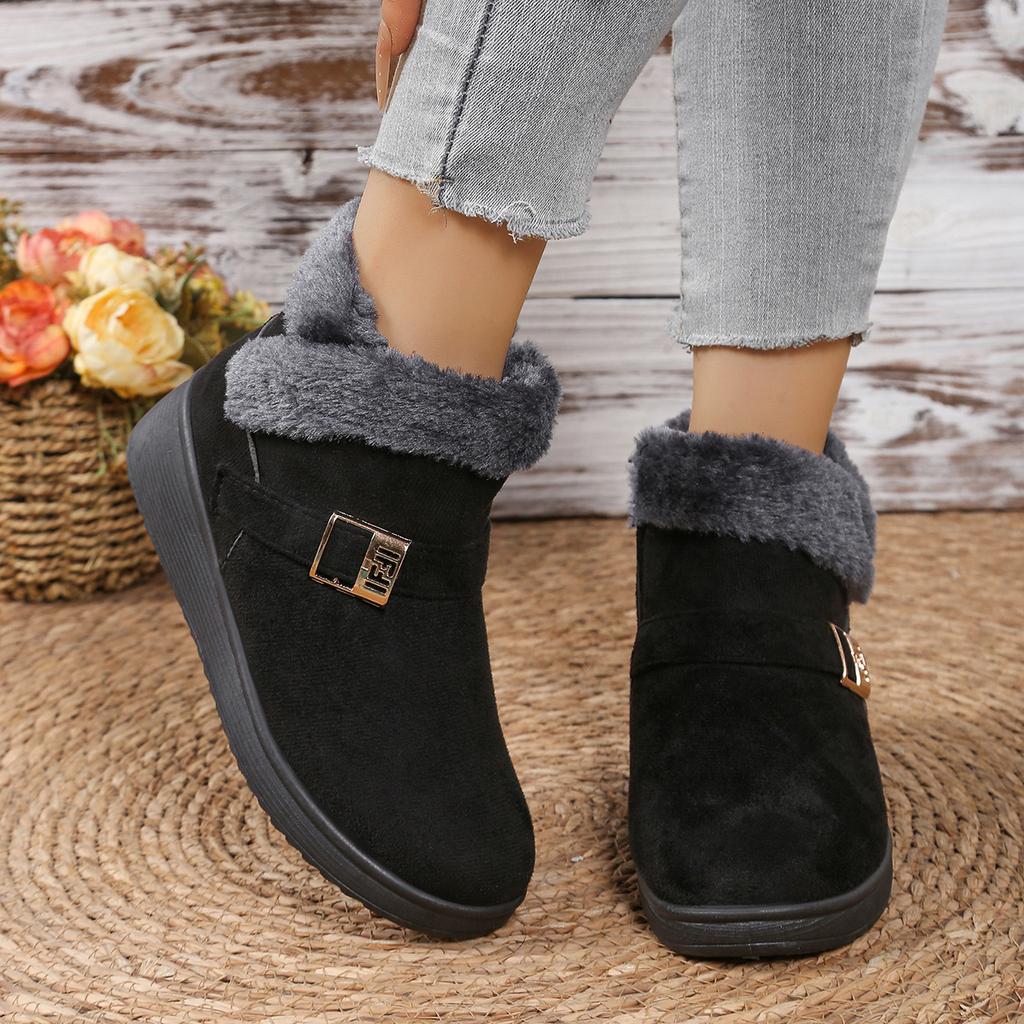 Women's Winter Boots Women's Winter New Women's Thickened Short Boots Casual Warm Shoes Women's Flat Anti-skid Women's Boot
