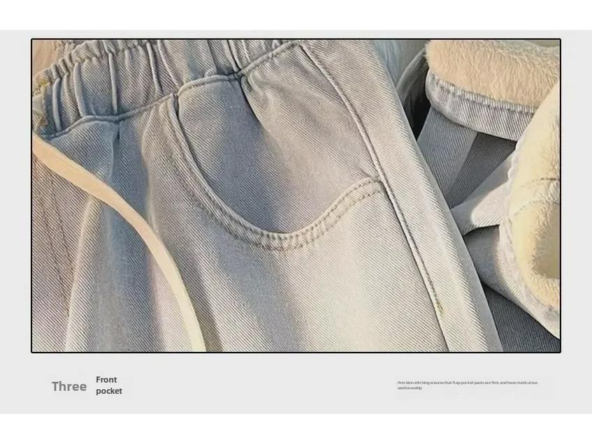Pánské retro sametové džíny se širokými nohavicemi - Rovné, Hřejivé, Trendy, Volné kalhoty na podzim a zimu