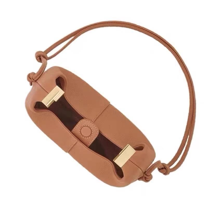 Torebka Crossbody Damska Number11 Pieróg - Design Francuski, Teksturowana Skóra Bydlęca