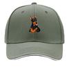 Playful DoberUnisex Portrait Graphic St Sandwich Baseball Cap Sun Cap Outdoor Workouts Hat
