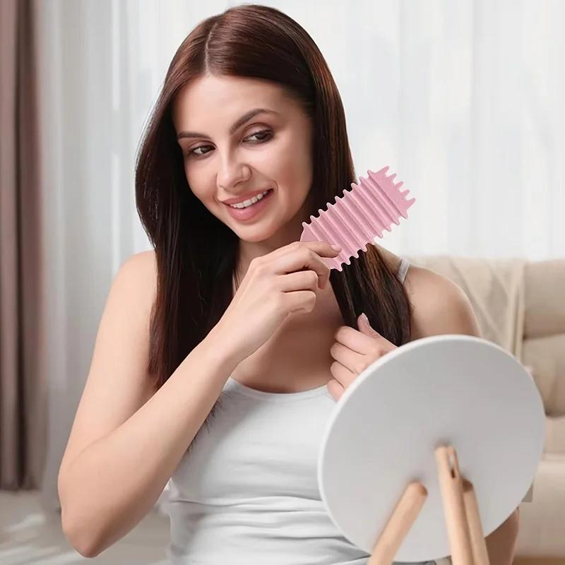 1/2pcs Hair Beauty Set Detangling Candy Brush with Continuous Spray Bottle Soft Curly Hair Care Brush Kit Salon Styling Tools