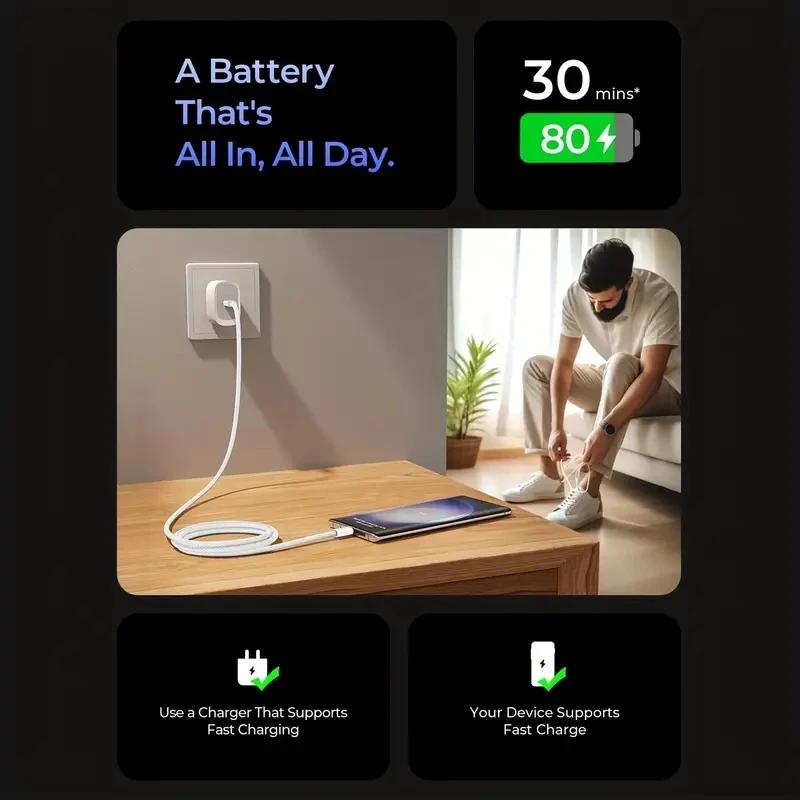 100W 3 In1 Multi Port Charging Cable For iPhone Android Phone Xiaomi Huawei Type C Braided Fast Charger Data Cord Wire Line 1PC