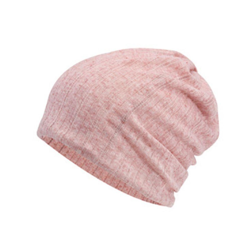 Solid Color Gauze Pile Cap Elastic Hood Cover Cap Casual Bucket Hat  For Men Women