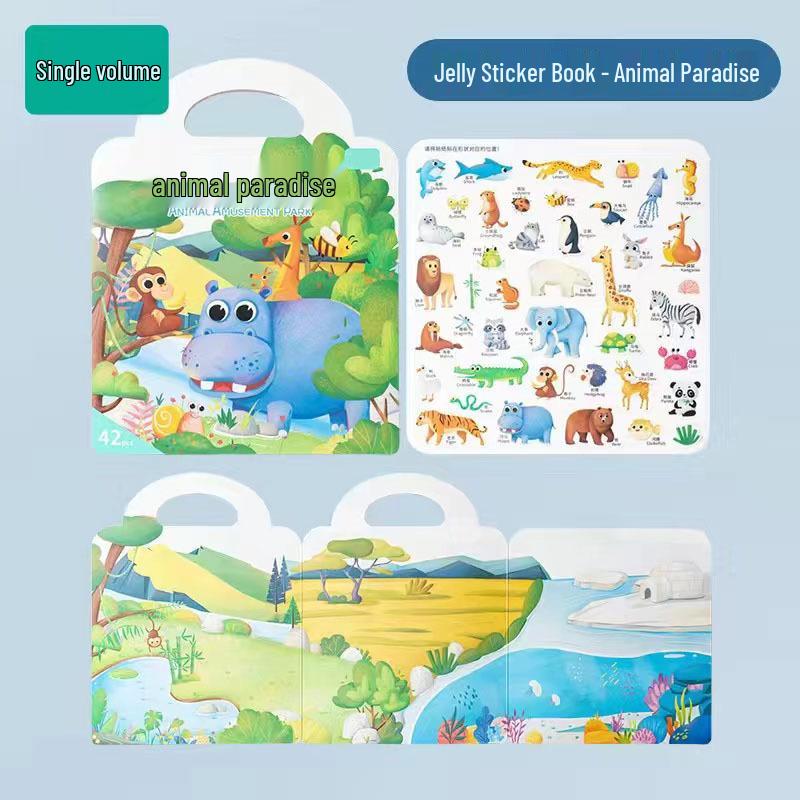Baby's Tear-Resistant Jelly Sticker Book: Construction Vehicles 0-3 Years