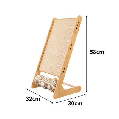 YUNXIAOSHI Vertikales Sisal-Kratzbrett für Katzen mit Ball