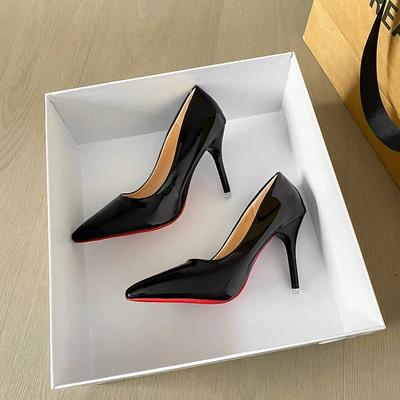 Designer Spring Autumn Shoes Patent Leather Women Heels Fashion Women Pumps Stiletto Heels Sexy Lady Shoes Red Sole Party Shoe