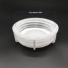 IBC 3" Butterfly Valve Cover, DN80, 100mm ID, White Plastic