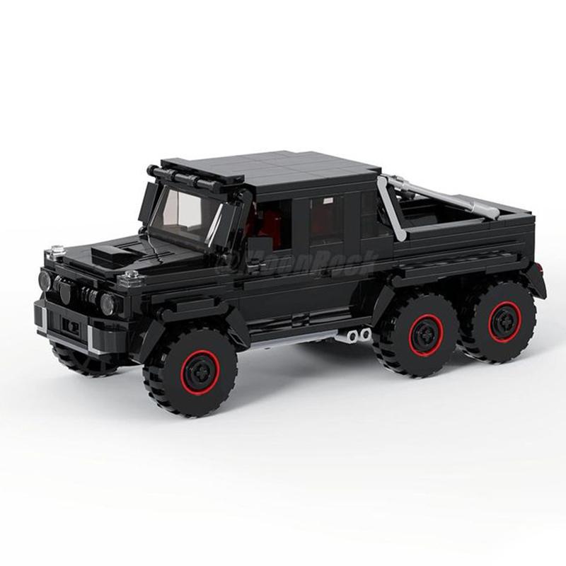 

Технічний Автомобіль MOC Вантажівка Для Mercedesed Benzed G63 6x6 SUV та Причепа Швидкі Позашляховики Набори Будівельні Блоки Дитячі Іграшки Подарунок