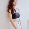 Lady Ice Silk Top senza spalline con fibbia sul petto, intimo monopezzo in spugna tinta unita