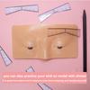 Eyebrow Ruler Sticker Eyebrow Easy Mapping Shaping Sticker Stencil Microblading Pmu Measure Tool Brow Shape Design Positioning Stickers (40Pcs/Bag)
