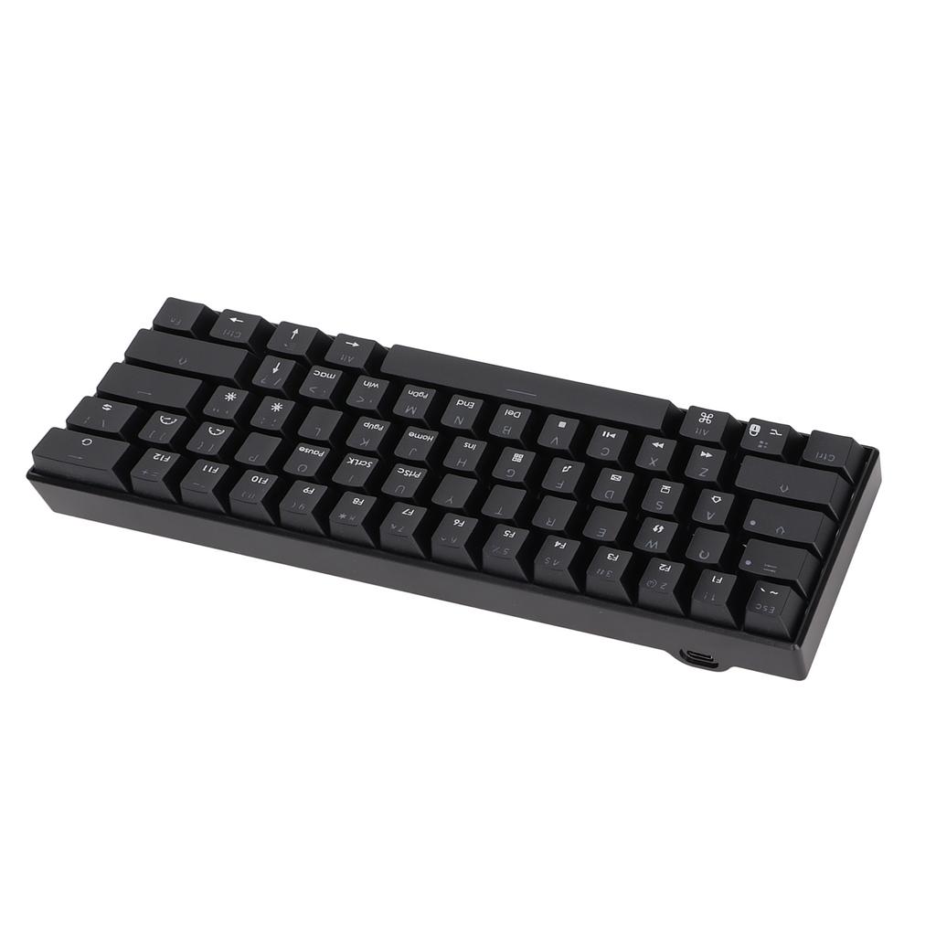 Mechanical Keyboard 61 Keys Color Mixing Ergonomic Design Quick Response Type C Wired