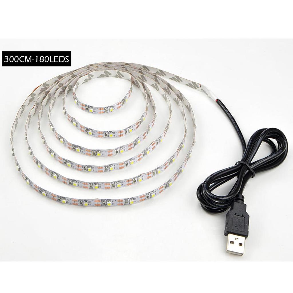 Not Waterproof LED Strip Light Tape USB Light For TV Backlight Atmosphere Decoration PC Kitchen Bedroom Table Decor Lighting Lamp Decor