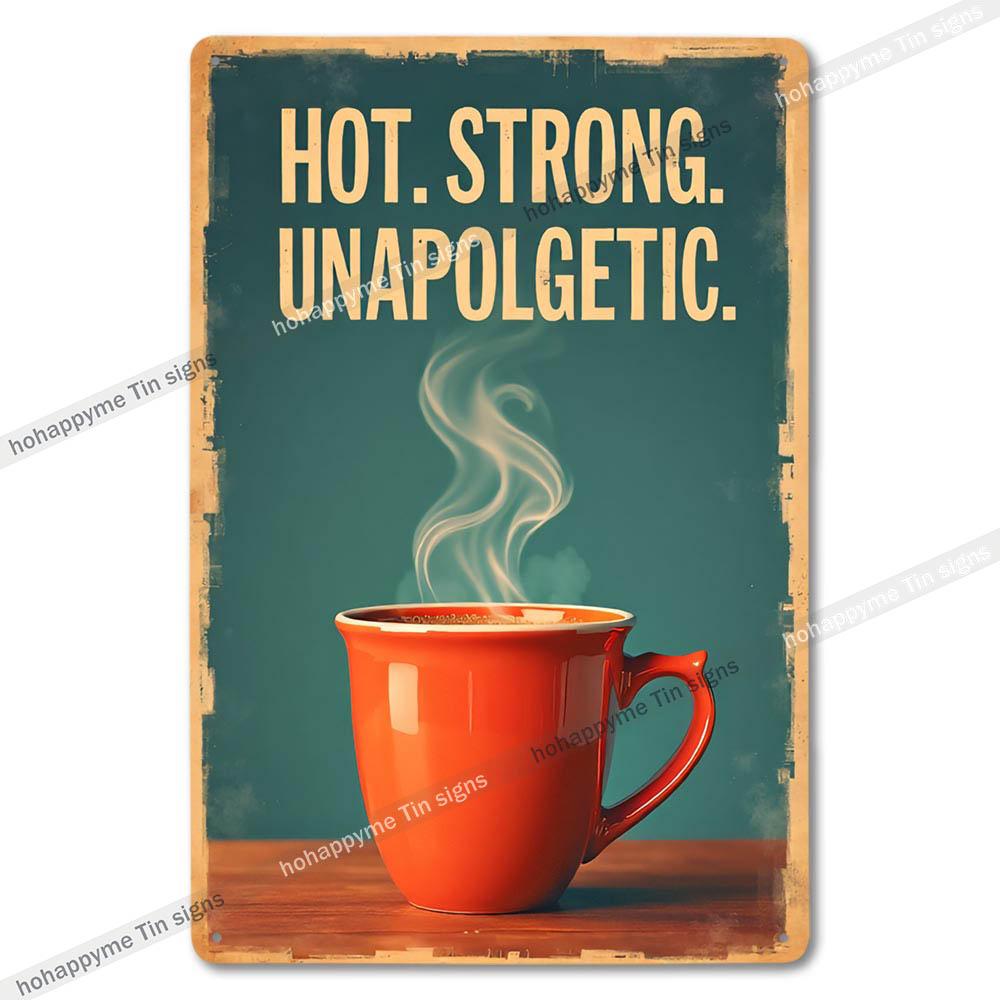 Vintage Coffee Metal Tin Sign Cafe Wall Art Decor Living Room Home Pubs Bar Decoration