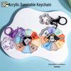 Customizable Rotating Acrylic Anime Keychains - DIY Cartoon Pendants