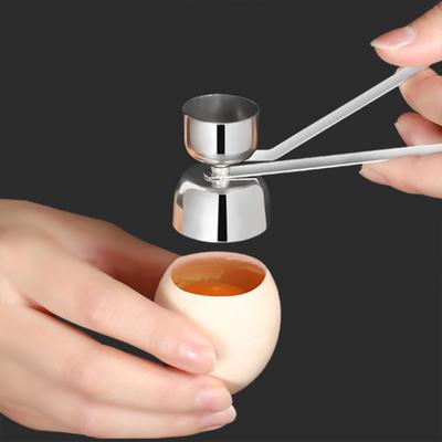 1/2Pcs Stainless Steel Eggshell Cracker Tool Easy Egg Breaking Gadget Opener