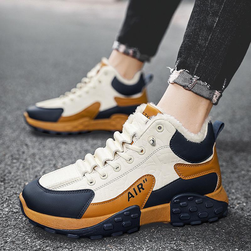 Winter Herren Sneakers Warme Baumwollschuhe Gepolsterte Verdickte Casual Sneakers Herrenschuhe