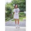 THE GREEN LAB Women'S Recycled Sweat Shorts [White Melange]