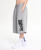 Leijibi Giant Fit Wide Bermuda Sweatpants Big Logo Gym Wear Workout Shorts W (2 Colors)