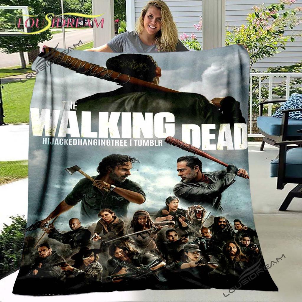 Daryl Dixon The Walking Dead Throws Blanket Horror TV Series Sofa Blanket for Adults and Children Bedroom Living Room Decoratio
