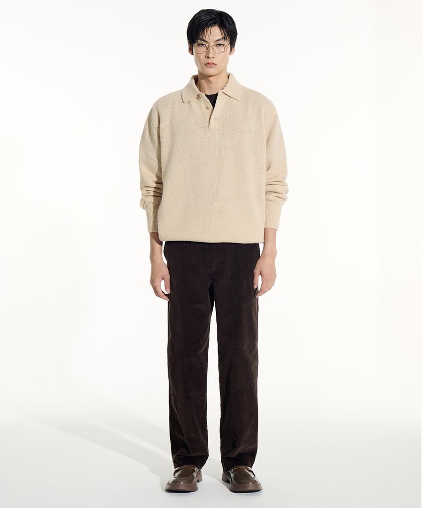 SIECLE Alpaca Polo Knit (Beige)