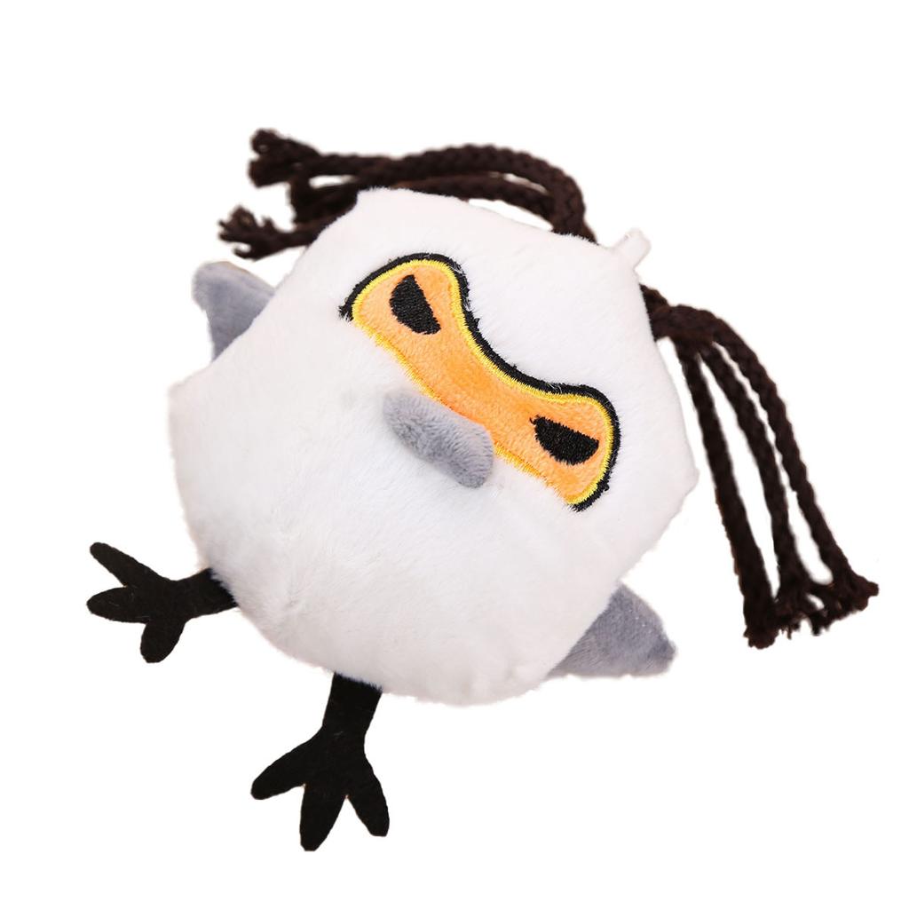 Evil Bird Pendant, Small Doll Keychain, Bag, Plush Toy, Birthday Gift, Girl's Rag Doll Doll.