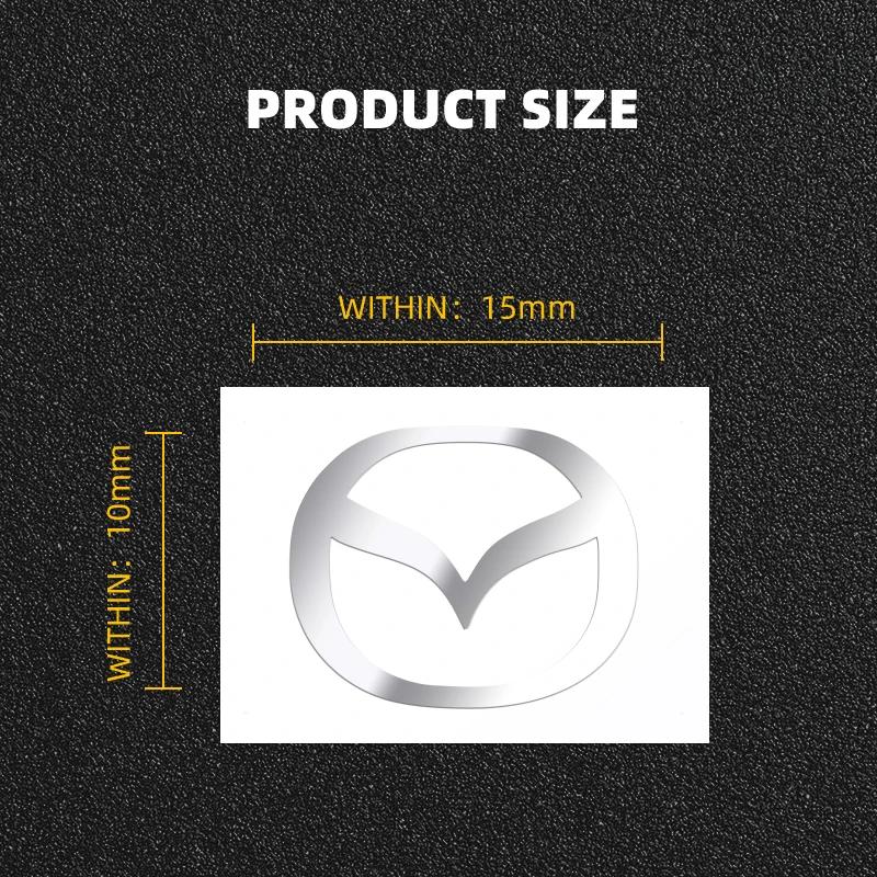 2026 2/5/10pcs 3D Metal Car Emblem Sticker Decor Badge Decal Interior Styling For Mazda 3 CX3 CX4 CX5 CX7 CX8 CX9 Atenza Axela