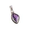 Natural African Amethyst Gemstone 925 Solid Sterling Silver Gift Pendant 1" E2m50