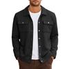 Men's Relaxed-Fit Casual Jacket Long-Sleeve Outerwear